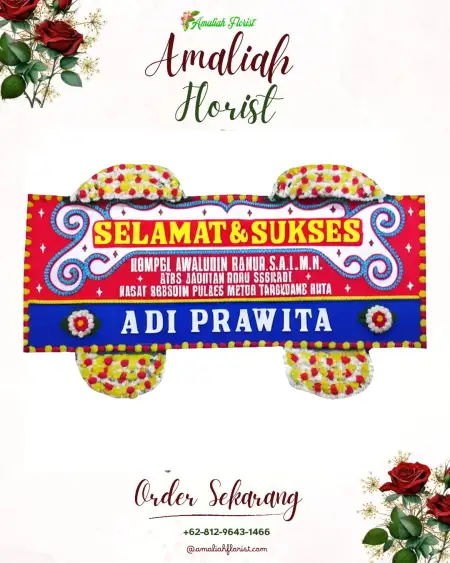 Papan Bunga Ucapan Selamat Mas
